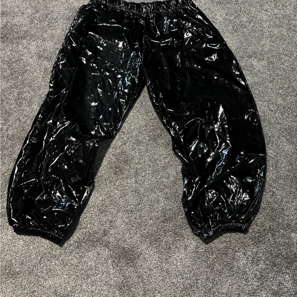 Shiny PVC Black Pants - Picture 2 of 5